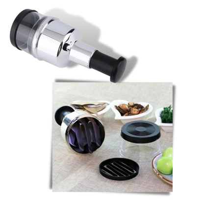 Stainless Steel Garlic Chopper with Ergonomic Design – Efficient Vegetable Cutter for Quick Meal Prep 3