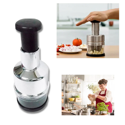 Stainless Steel Garlic Chopper with Ergonomic Design – Efficient Vegetable Cutter for Quick Meal Prep 4