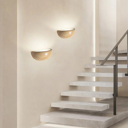 Stylish LED Stone Wall Light Sconce – Unique Natural Design for Living Room and Bedroom, Energy-Efficient Lighting 4