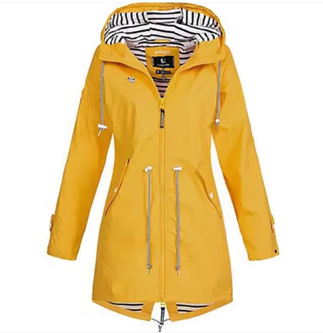 Stylish Waterproof Jacket with Hood for Women – Lightweight and Comfortable Design 2