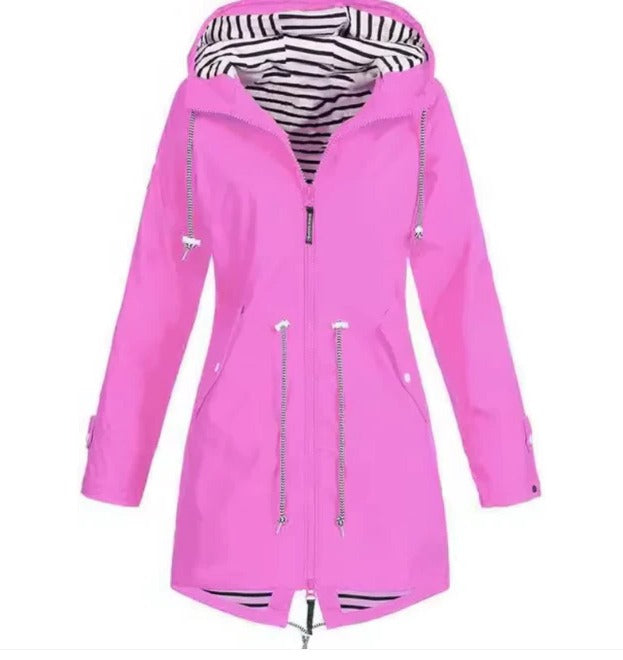 Stylish Waterproof Jacket with Hood for Women – Lightweight and Comfortable Design 4