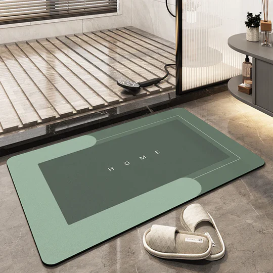 Super Absorbent Non-Slip Floor Mat for Home – Quick Drying Bathroom and Kitchen Mat 0