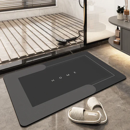 Super Absorbent Non-Slip Floor Mat for Home – Quick Drying Bathroom and Kitchen Mat 1
