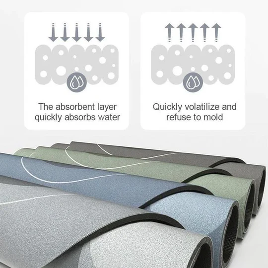 Super Absorbent Non-Slip Floor Mat for Home – Quick Drying Bathroom and Kitchen Mat 4
