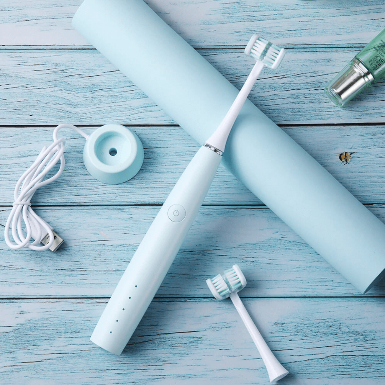 TRUZENIC 3-Sided Electric Toothbrush with Ultrasonic Cleaning