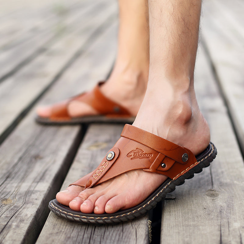 TRUZENIC Comfy Men’s Sandals with Wide Toe Design
