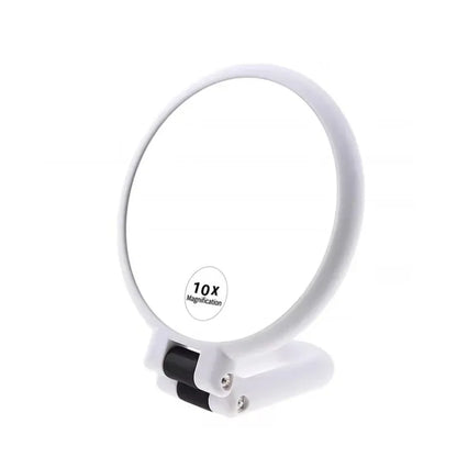 TRUZENIC Double-Sided Folding Handheld Makeup Mirror