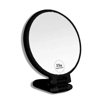 TRUZENIC Double-Sided Folding Handheld Makeup Mirror