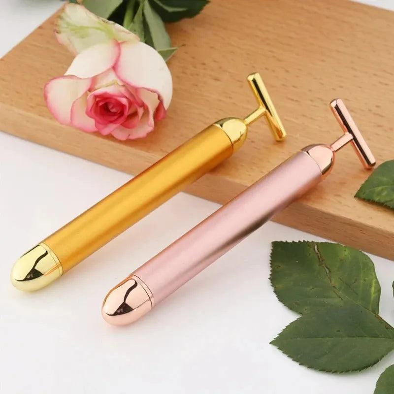 Facial Massage Roller – Electric Waterproof Vibrating Beauty Tool for Daily Face Care and Relaxation-TRUZENIC