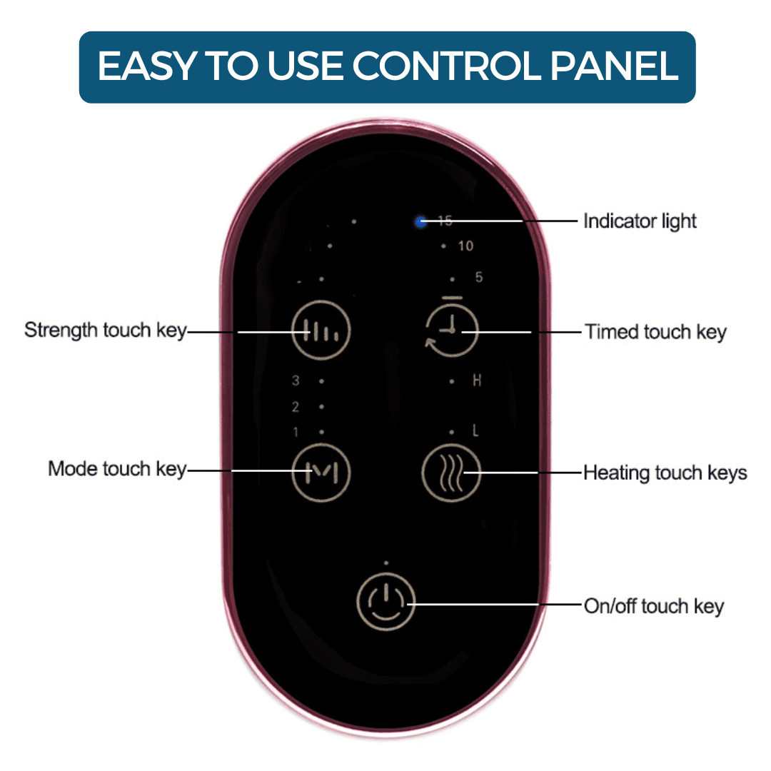 TRUZENIC Hand Massager with Heat Therapy for Relaxation