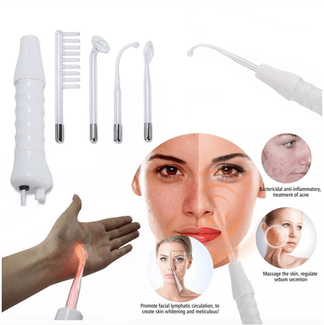 TRUZENIC High Frequency Skin Therapy Wand