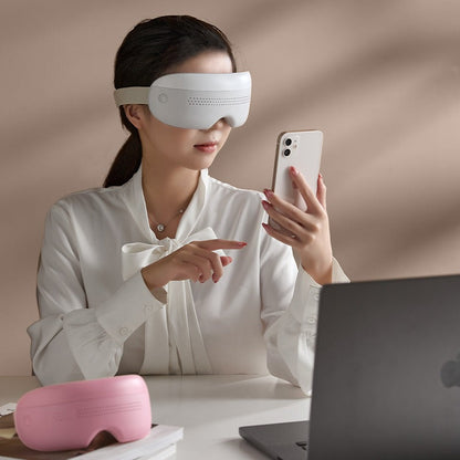 TRUZENIC Intelligent Eye Massager Mask with Heat and Vibration