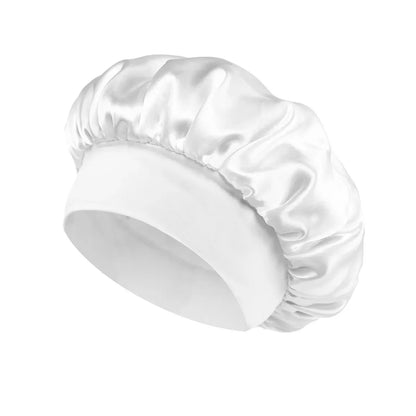 Satin Lined Sleep Bonnet – Soft Silk Hair Wrap Cap for Long Hair, Shower, or Salon Use-TRUZENIC