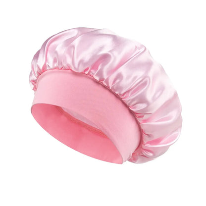 Satin Lined Sleep Bonnet – Soft Silk Hair Wrap Cap for Long Hair, Shower, or Salon Use-TRUZENIC
