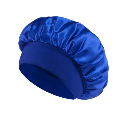 Satin Lined Sleep Bonnet – Soft Silk Hair Wrap Cap for Long Hair, Shower, or Salon Use-TRUZENIC