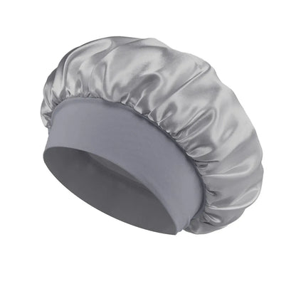 Satin Lined Sleep Bonnet – Soft Silk Hair Wrap Cap for Long Hair, Shower, or Salon Use-TRUZENIC
