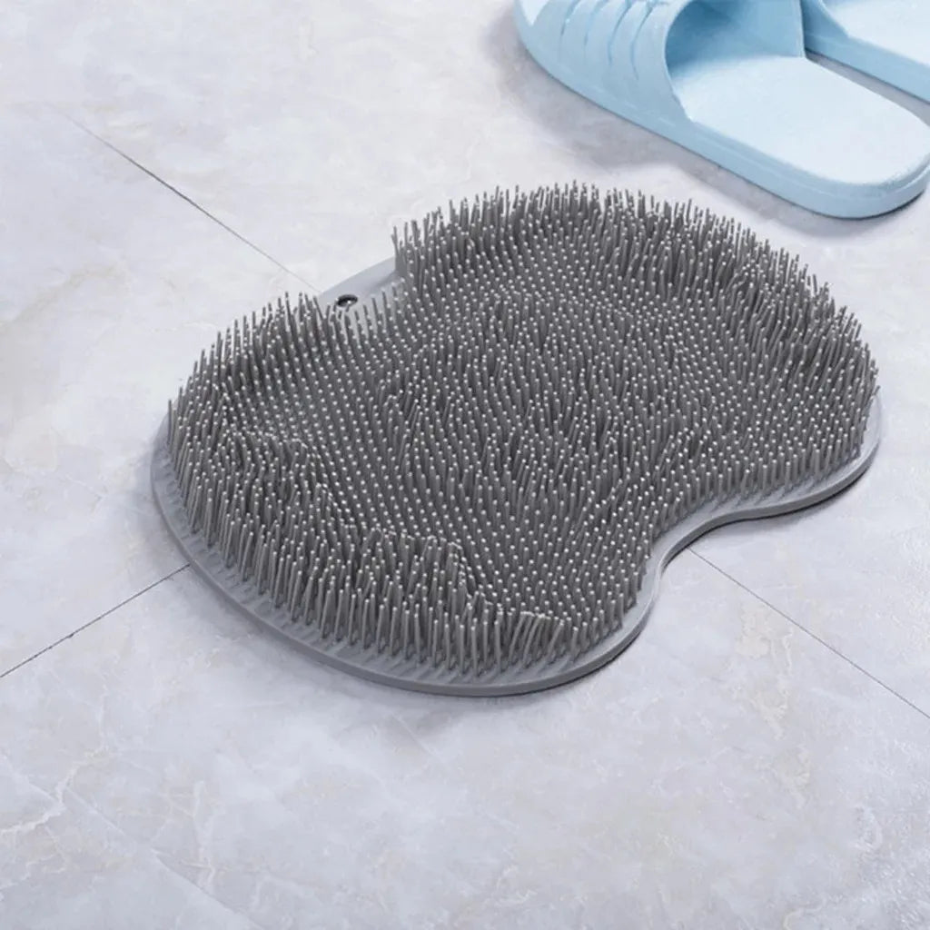 TRUZENIC Silicone Foot Scrubbing Shower Mat – Non-Slip Exfoliating Pad