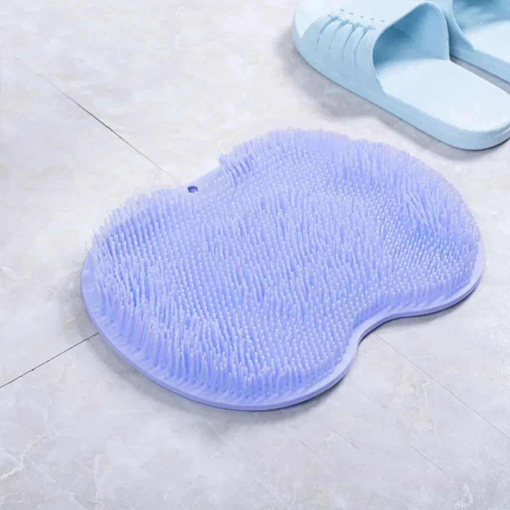 TRUZENIC Silicone Foot Scrubbing Shower Mat – Non-Slip Exfoliating Pad