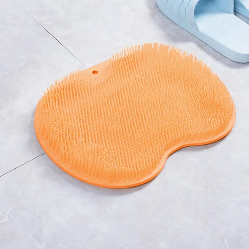 TRUZENIC Silicone Foot Scrubbing Shower Mat – Non-Slip Exfoliating Pad