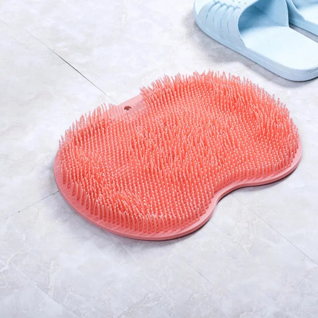 TRUZENIC Silicone Foot Scrubbing Shower Mat – Non-Slip Exfoliating Pad