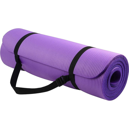 Thick Non-Slip Yoga Mat with Carry Strap – Ideal for Home and Studio Practice 10