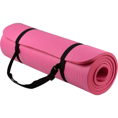 Thick Non-Slip Yoga Mat with Carry Strap – Ideal for Home and Studio Practice 11