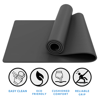 Thick Non-Slip Yoga Mat with Carry Strap – Ideal for Home and Studio Practice 5