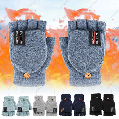 USB Electric Heated Gloves with Adjustable Temperature – Fingerless Design for Outdoor Activities, Dual-Sided Heating, One Size 1
