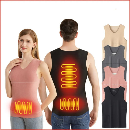 USB Heated Jacket for Men and Women, Seamless Warm Vest for Skiing and Hiking, Soft Suede Material, Versatile Outdoor Wear