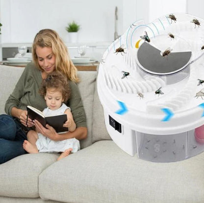 USB Non-Toxic Fly Trap – Effective Indoor and Outdoor Fruit Fly Catcher with Rotating Bait Arms, Reusable Bug Killer 2