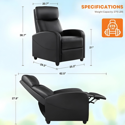 Ultimate Massage Recliner Chair with Adjustable Reclining Angles and Electric Massage Function 6