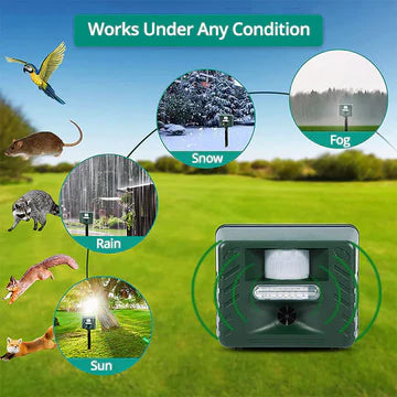 Ultrasonic Animal Repeller with Motion Sensor – Eco-Friendly Pest Deterrent for Gardens and Yards 1