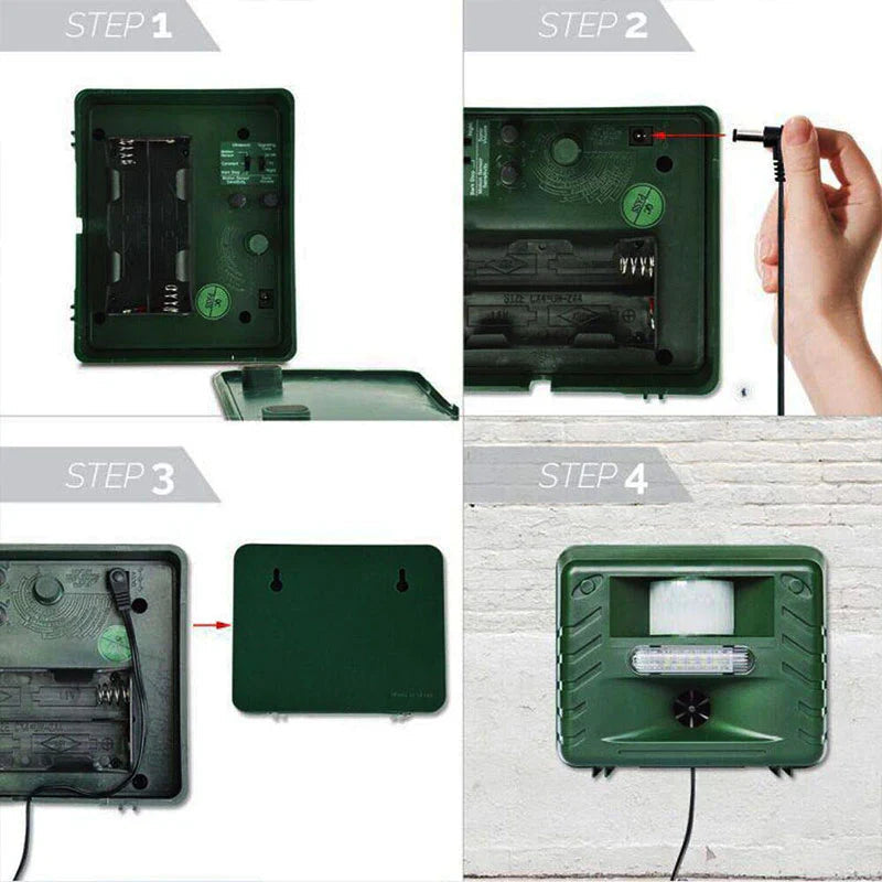 Ultrasonic Animal Repeller with Motion Sensor – Eco-Friendly Pest Deterrent for Gardens and Yards 7