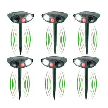 Ultrasonic Solar-Powered Chipmunk Repeller with Motion Sensor – Effective Animal Deterrent for Gardens and Yards 0