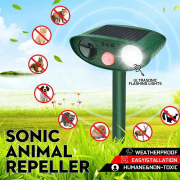 Ultrasonic Solar-Powered Chipmunk Repeller with Motion Sensor – Effective Animal Deterrent for Gardens and Yards 4