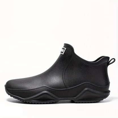 Waterproof Black Ankle Boots for Women – Orthopedic Rubber Shoes for Daily Comfort 3