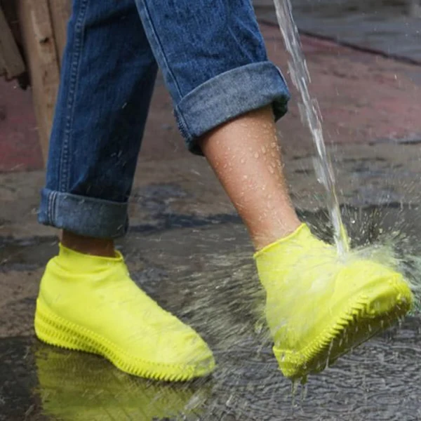 Waterproof Non-Slip Silicone Shoe Covers – Durable Overshoes for All Weather Protection, Easy to Clean and Portable 0