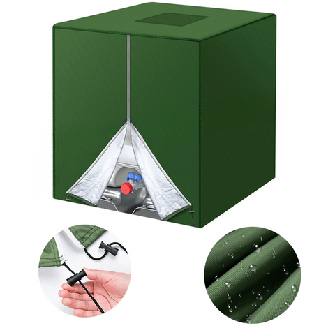 Waterproof Tank Cover for 1000L – UV-Resistant, Easy Installation, Black, Green, Gray Options 4