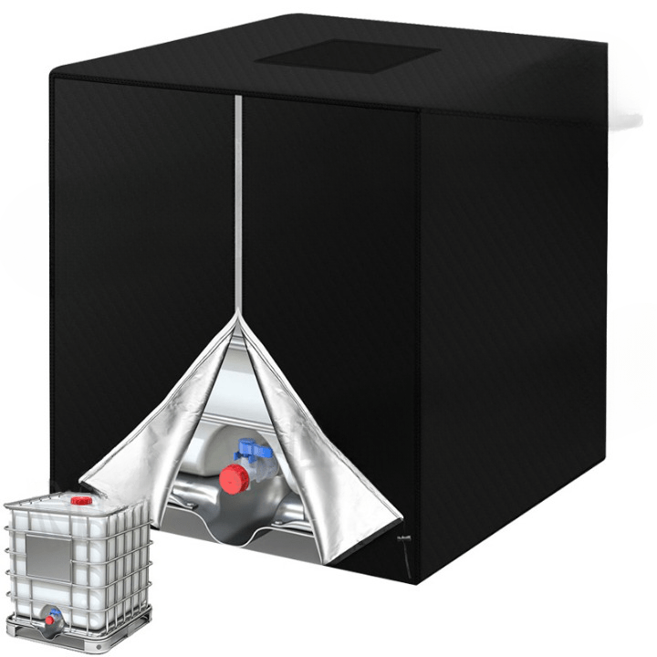 Waterproof Tank Cover for 1000L – UV-Resistant, Easy Installation, Black, Green, Gray Options 5