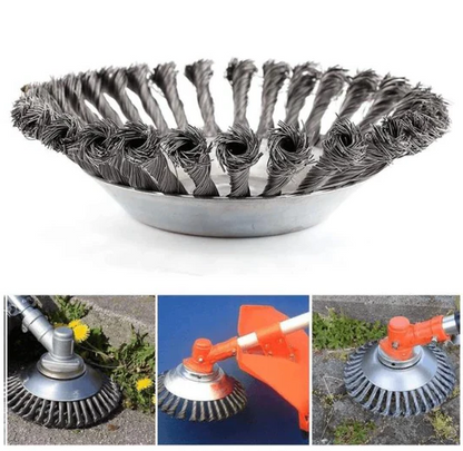 Weeding Brush Head for Brushcutter – Durable Steel Wire, 150mm Diameter for Effective Weed Removal and Surface Scraping 2