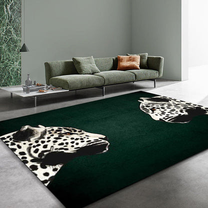 Wildlife Pattern Area Rug with Non-Slip Backing – Durable Polyester for Living Room and Bedroom 0