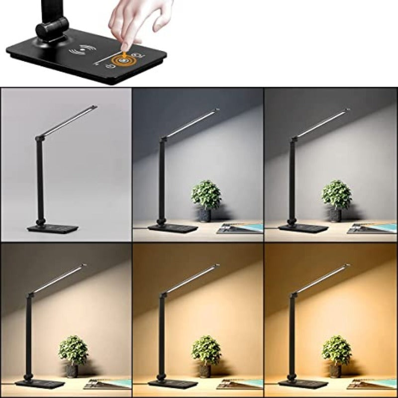 Wireless Charging LED Desk Lamp with Touch Control and Adjustable Brightness – Modern Design 1