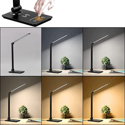 Wireless Charging LED Desk Lamp with Touch Control and Adjustable Brightness – Modern Design 1