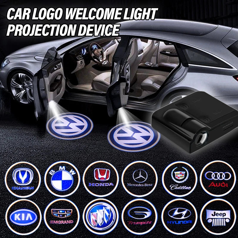 Wireless LED Car Door Light Projector with Custom Logo Display – Easy Installation, Universal Fit 1