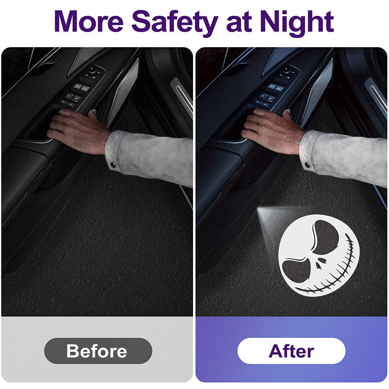 Wireless LED Car Door Light Projector with Custom Logo Display – Easy Installation, Universal Fit 2