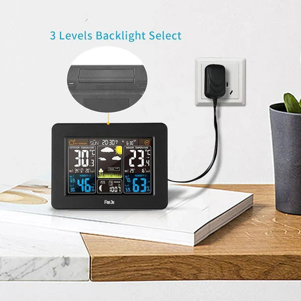 Wireless Personal Home Weather Station with Indoor/Outdoor Sensors and Color LCD Display 4