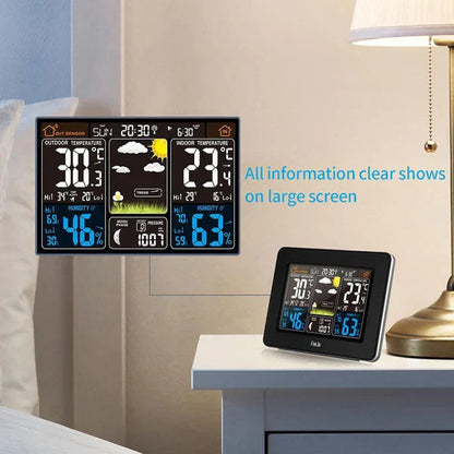 Wireless Personal Home Weather Station with Indoor/Outdoor Sensors and Color LCD Display 5