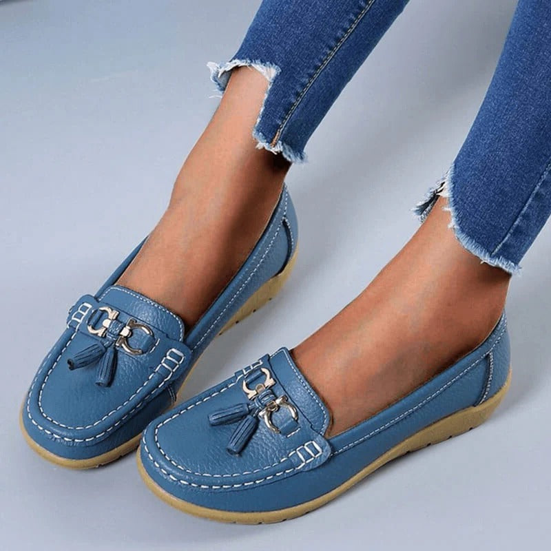 Women's Orthopedic Loafers – Comfortable Leather Slip-Ons with Ergonomic Support 0