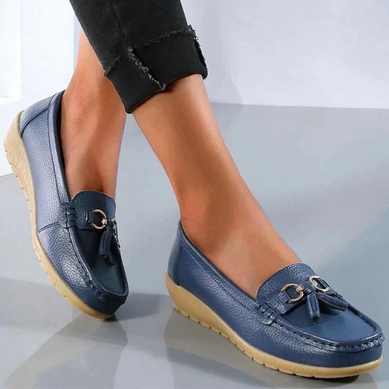 Women's Orthopedic Loafers – Comfortable Leather Slip-Ons with Ergonomic Support 1