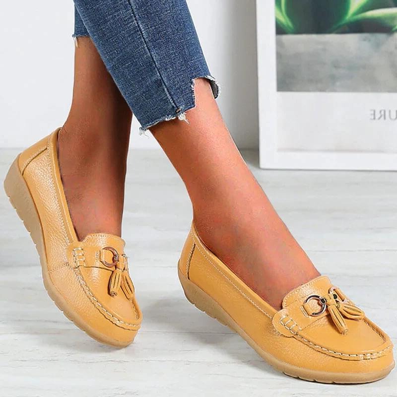 Women's Orthopedic Loafers – Comfortable Leather Slip-Ons with Ergonomic Support 4